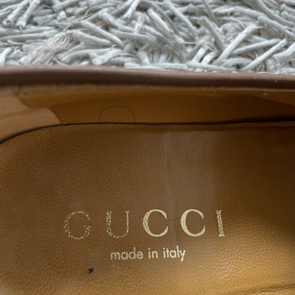 Gucci Loafers Horsebit GG Brown / Beige Monogram Canvas 9 US / 9 E Men’s - Picture 7 of 10